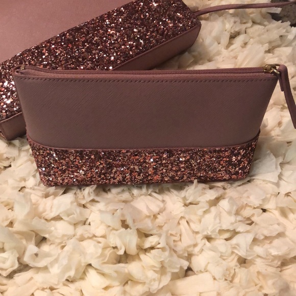 💓 LAST ONE - NWT Kate Spade Pink Sparkle Bag Set - Picture 3 of 7
